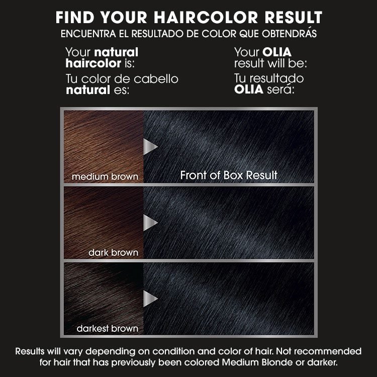 Olia 4.10 Dark Silver before after swatch